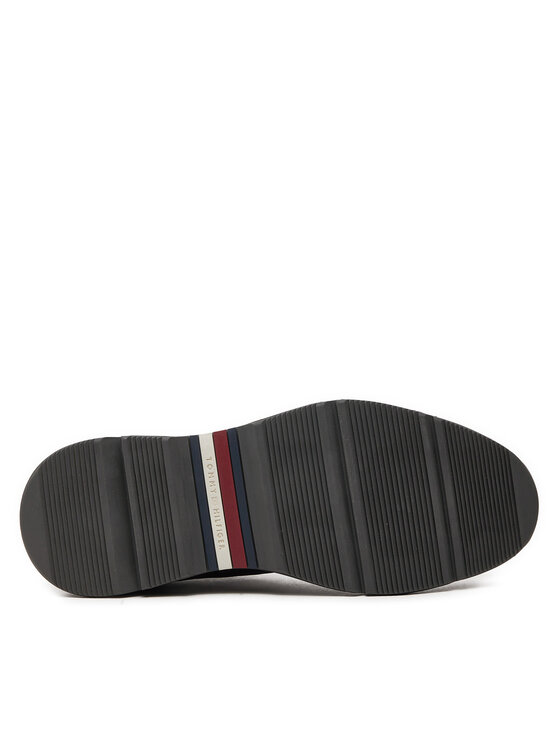 Tommy Hilfiger Laisvalaikio batai Tommy Hilfiger Nubuck Mix Hybrid Shoe FM0FM05092 Juoda