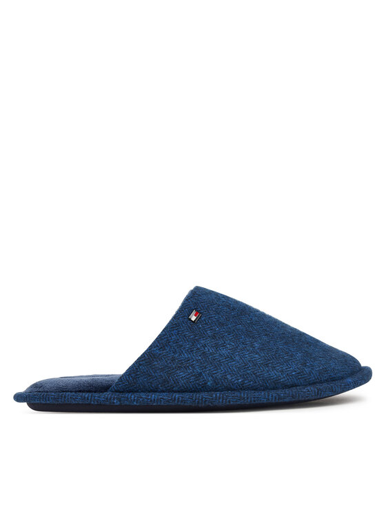 Tommy Hilfiger Пантофи Tommy Hilfiger Hilfiger Herringbone House Shoe FM0FM06018 Тъмносин