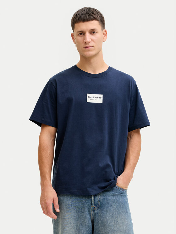 Jack & Jones Jack & Jones Camiseta Frank 12288092 Azul marino Relaxed Fit