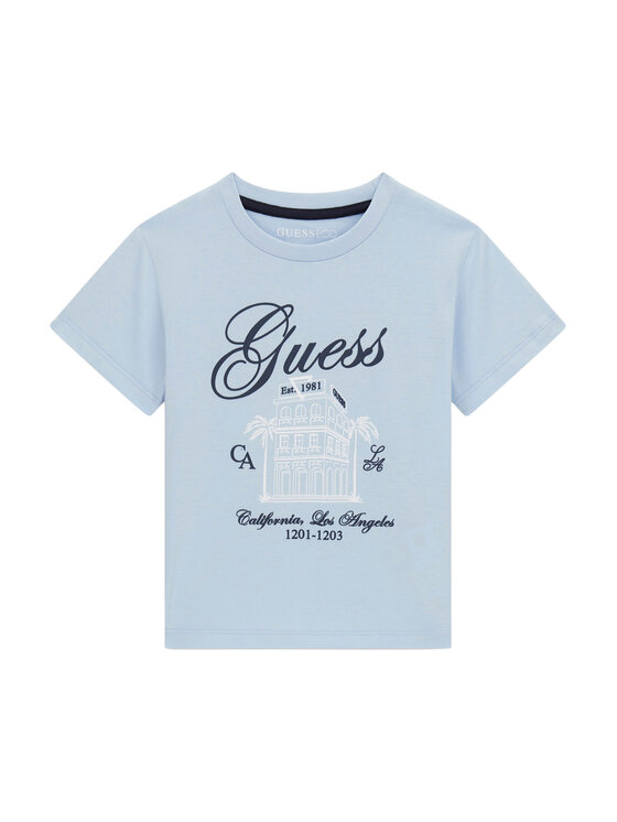 Guess Guess Футболка N6GI00 K8HM4 Блакитний Regular Fit