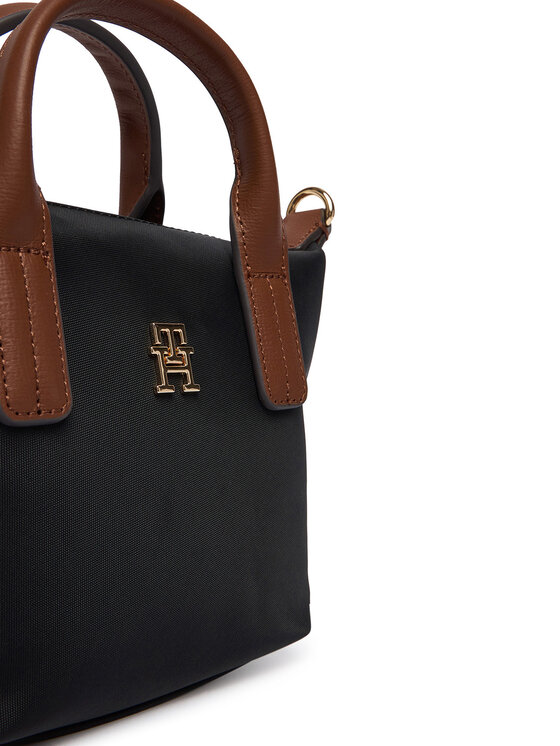 Tommy Hilfiger Borsetta Tommy Hilfiger Popette Micro Tote AW0AW18368 Nero