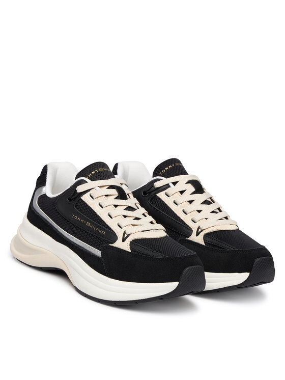Tommy Hilfiger Сникърси Tommy Hilfiger Th Sporty Chic Runner FW0FW09187 Черен