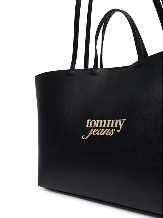 Tommy Jeans Geantă Tommy Jeans Tjw Must Tote AW0AW19051 Negru