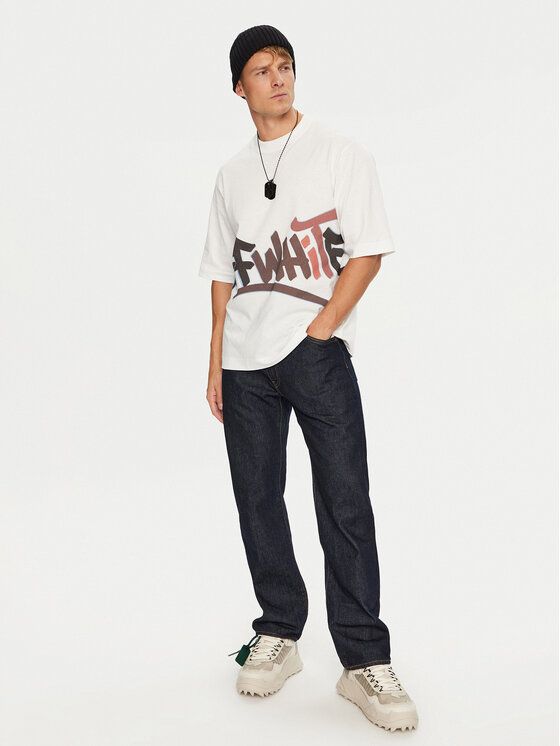 Off-White Off-White Футболка OMAA119G21JER0050129 Білий Regular Fit