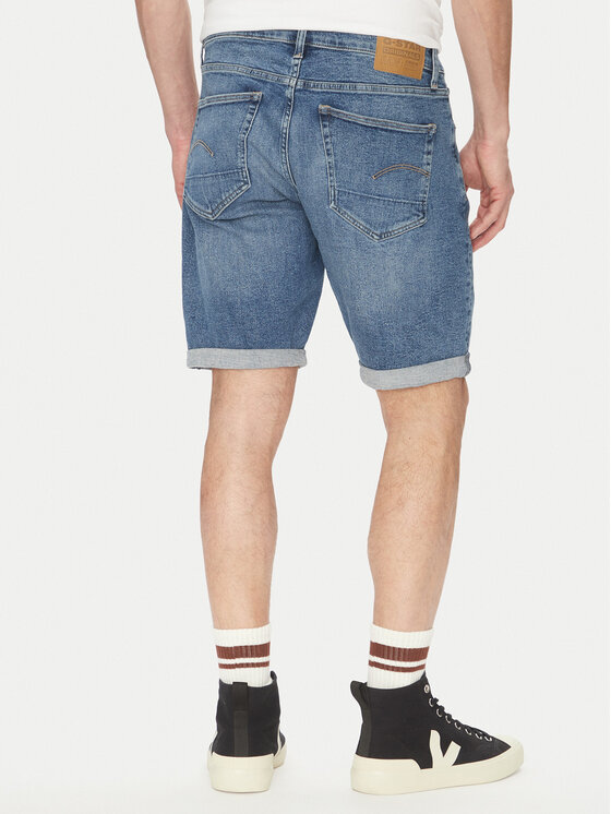 G-STAR G-Star Raw Τζιν σορτσάκια 3301 D10481 D634 H096 Μπλε Slim Fit