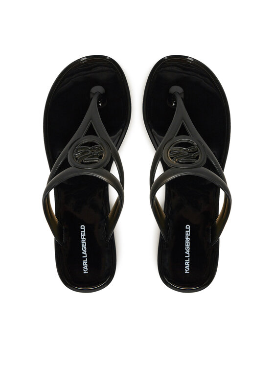 KARL LAGERFELD В'єтнамки KARL LAGERFELD Jelly Thong KL80007A Чорний