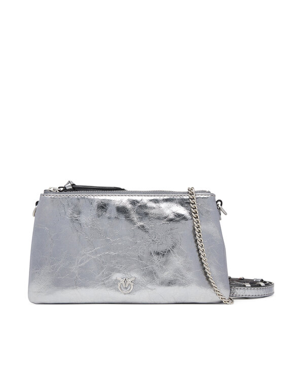 PINKO Сумка PINKO Double Mini Al 25-26 PLTT 105359 A2OT Срібний