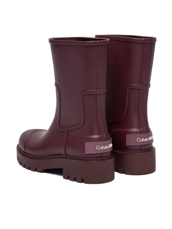 Calvin Klein Jeans Gumijasti škornji Calvin Klein Jeans YW0YW02004 Bordo rdeča
