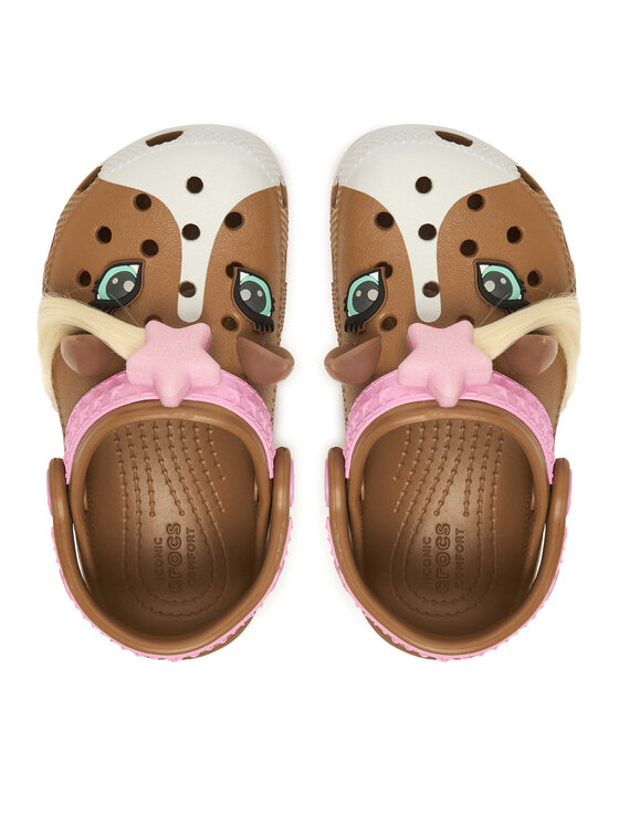Crocs Шльопанці Crocs Toddler Classic IAM Horse Clog 211371 Коричневий