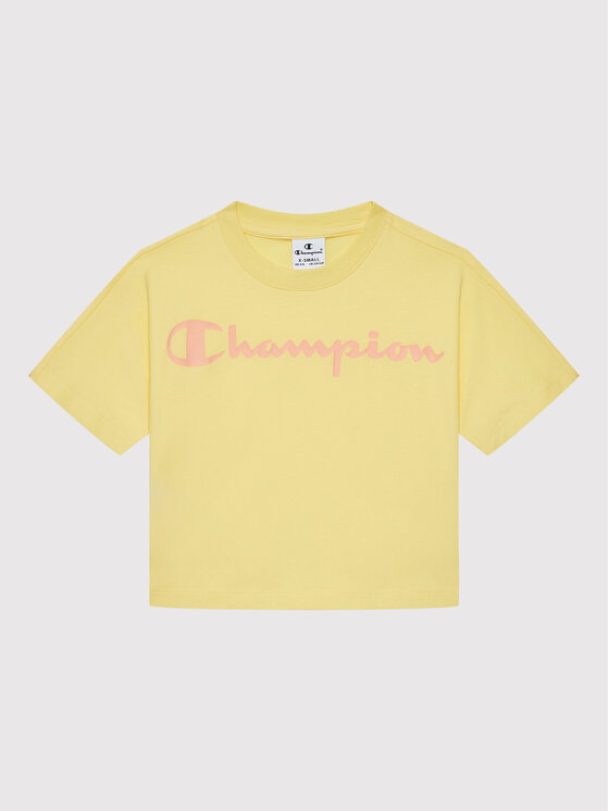 Champion Champion Completo t-shirt e pantaloncini sportvi 404319 Giallo Custom Fit