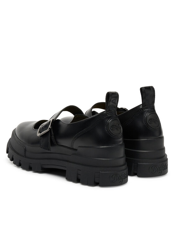 Buffalo Półbuty Buffalo Aspha Loafer Buckle Os 1620046 Czarny