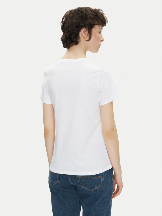 Pepe Jeans Pepe Jeans T-Shirt Rosalind PL506034 Λευκό Regular Fit