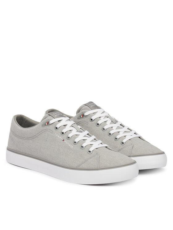 Tommy Hilfiger Гуменки Tommy Hilfiger Th Hi Vulc Core Low Chambray FM0FM05818 Сив
