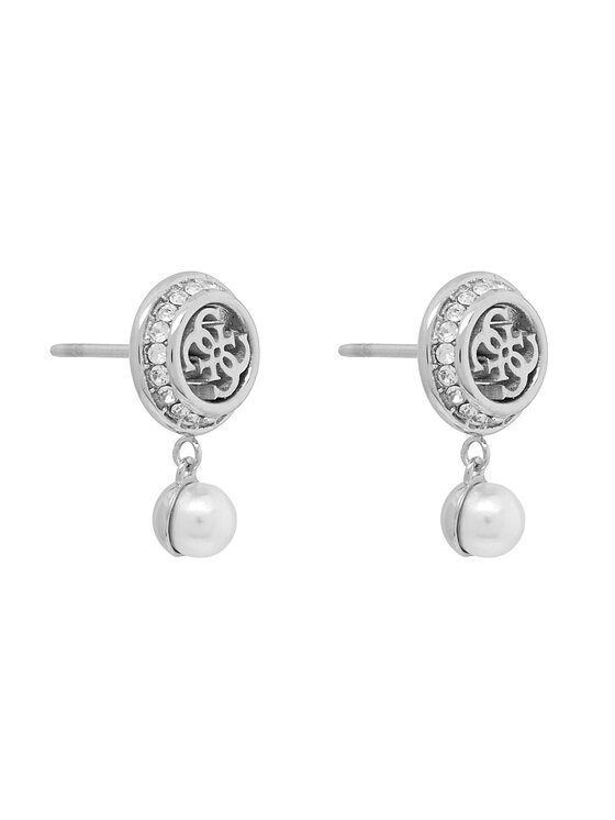 Guess Auskarai Guess JUBE05 517JW Sidabrinė