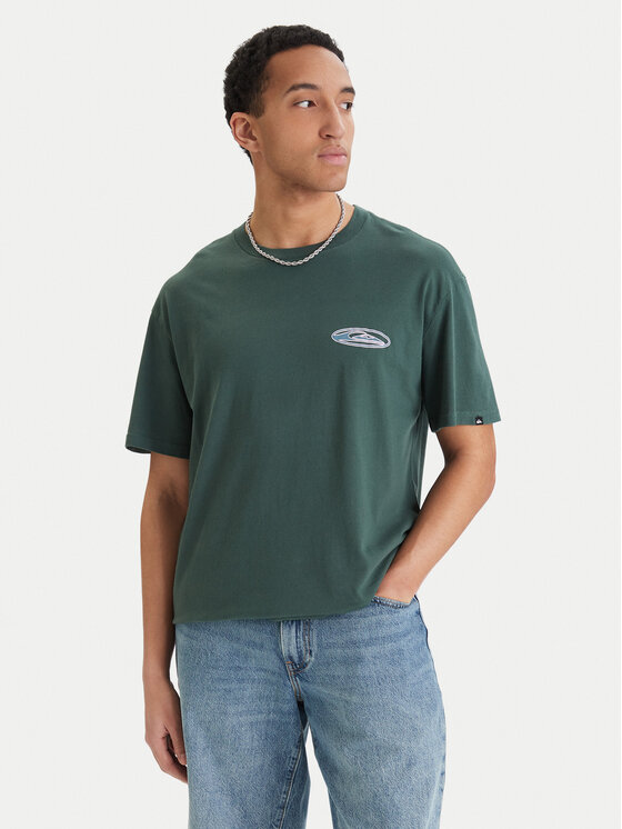 Quiksilver Quiksilver Camiseta Quikglobe EQYZT08295 Verde Comfort Fit