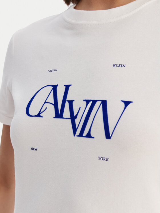 Calvin Klein Jeans Calvin Klein Jeans Camiseta Seasonal LV047F808G Blanco Slim Fit