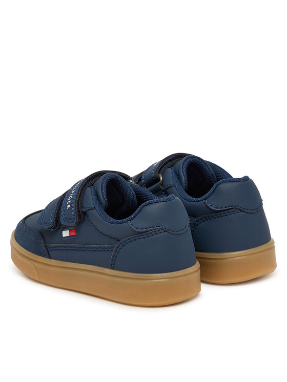 Tommy Hilfiger Сникърси Tommy Hilfiger Low Cut Velcro Sneaker T1X9-35219-1269 M Тъмносин
