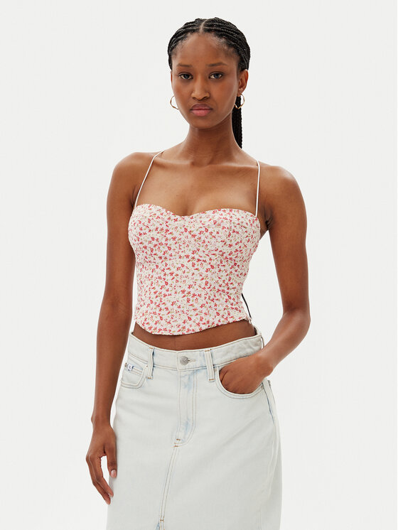 Bardot Bardot Топ Estie Embroidered 59828TB Кольоровий Slim Fit