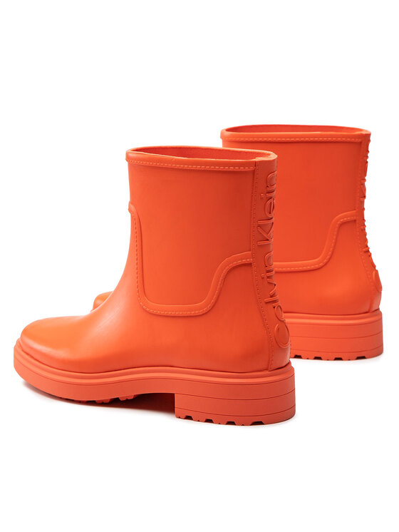 Calvin Klein Holínky Calvin Klein Rain Boot HW0HW01301 Oranžová
