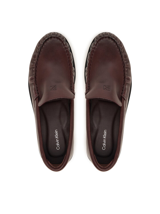 Calvin Klein Mocasini Calvin Klein Round Essential Loafer Lth HW0HW03195 Maro