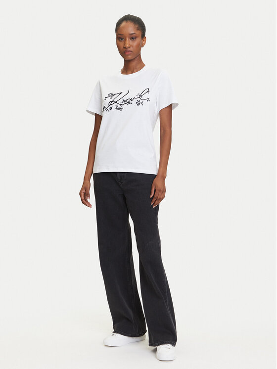 KARL LAGERFELD KARL LAGERFELD Camiseta A3W17018 Blanco Regular Fit