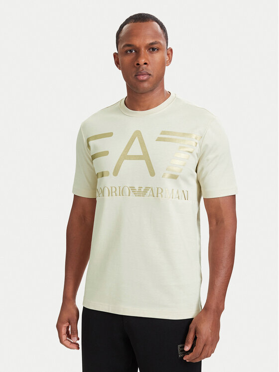 EA7 Emporio Armani EA7 Emporio Armani Camiseta 7M002200 AF27188 U1079 Beis Regular Fit