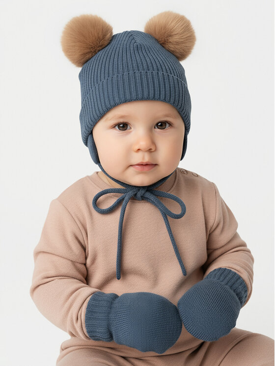 NAME IT Čepice a rukavice NAME IT 13206459 Modrá