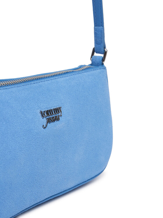 Tommy Jeans Ročna torba Tommy Jeans Tjw Must Suede Shoulder Bag AW0AW18454 Modra