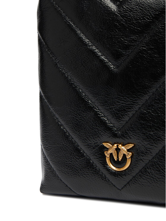 PINKO Kabelka PINKO Flat Satchel AI 25-26 PCPL 105352 A2W2 Černá