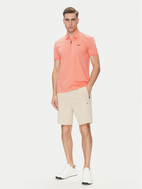 BOSS BOSS Поло Philix Pima 50538177 Оранжевий Regular Fit