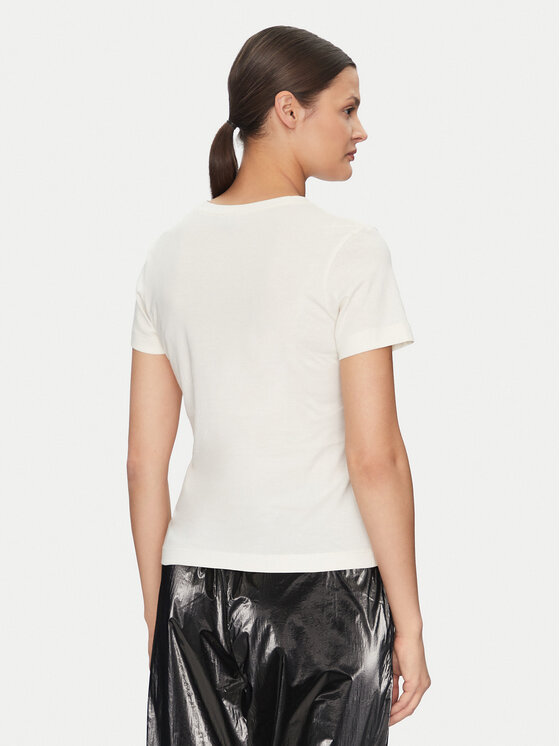 Guess Guess Camiseta V5GI02 K9RM1 Écru Slim Fit