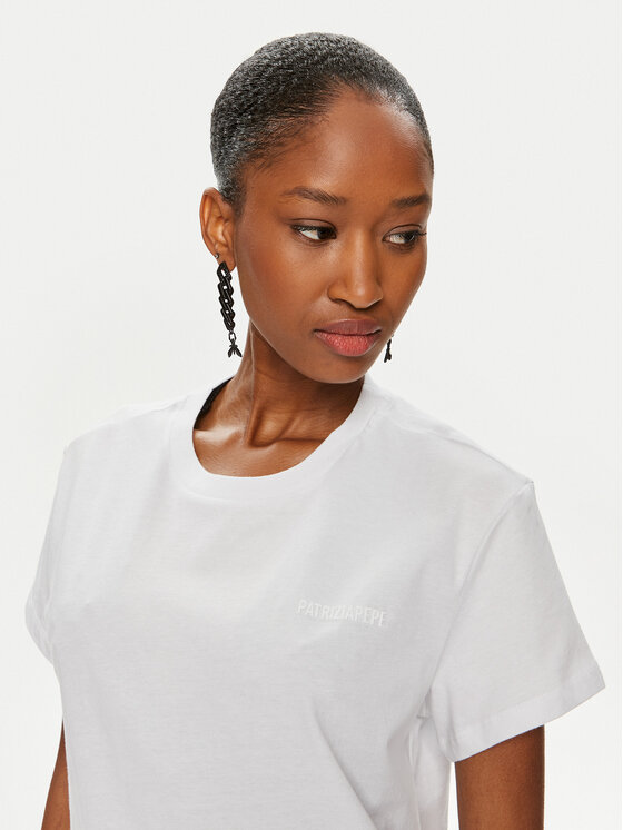 Patrizia Pepe Patrizia Pepe Футболка 8M1543/J111-W103 Білий Regular Fit
