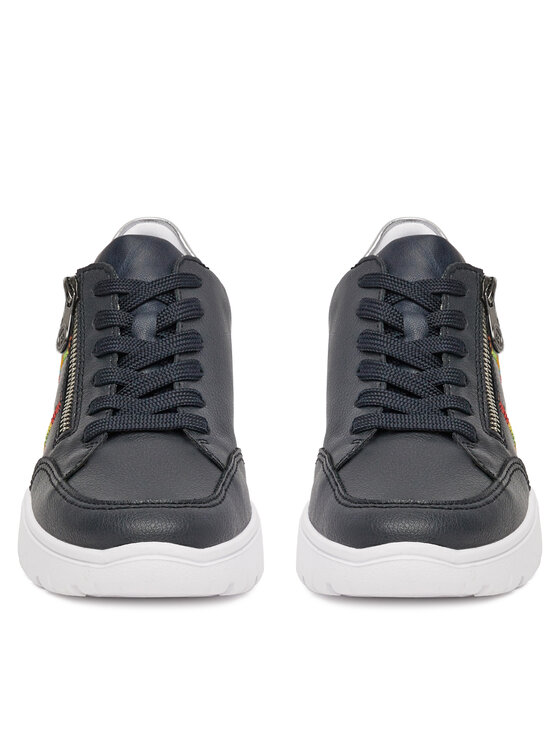 Rieker Sneakersy Rieker N1313-14 Tmavomodrá