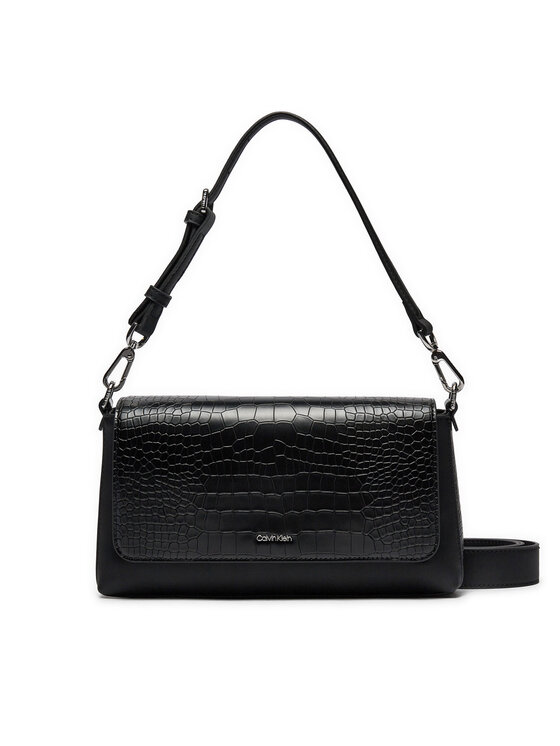 Calvin Klein Bolso Calvin Klein Ck Must Shoulder Bag_Croco K60K612111 Negro