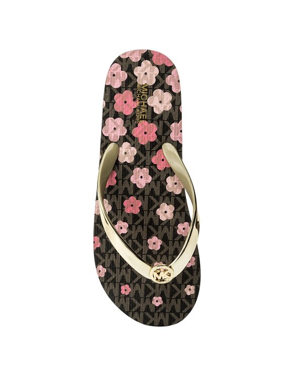 MICHAEL Michael Kors Japonki MICHAEL Michael Kors Mk Flip Flop 40S8MKFA3Q Złoty
