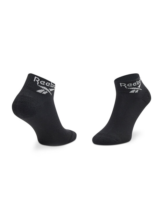 Reebok Довгі шкарпетки Reebok Cl Fo Ankle Sock 3P GG6675 Чорний