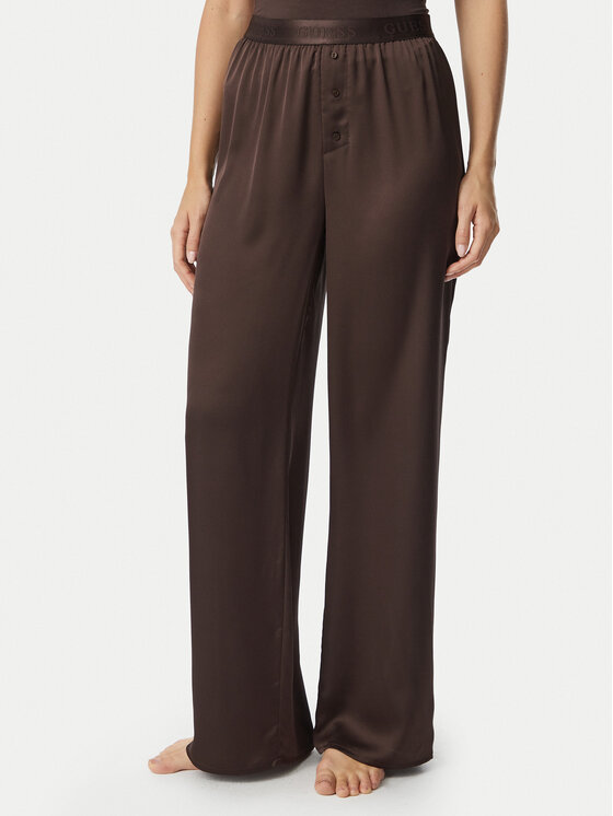 Guess Guess Pantalones de pijama O6BB05 W3511 Marrón Regular Fit