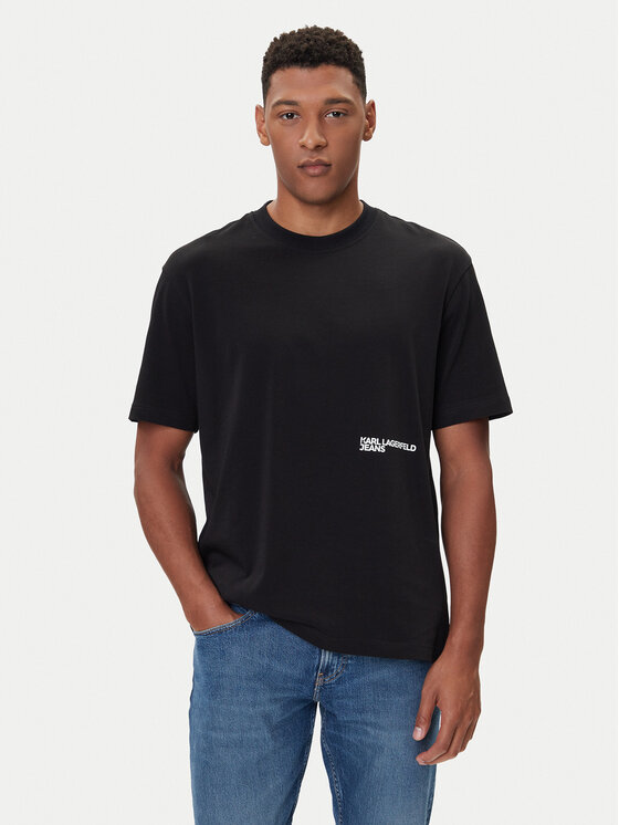 Karl Lagerfeld Jeans Karl Lagerfeld Jeans Camiseta A4M17030 Negro Relaxed Fit