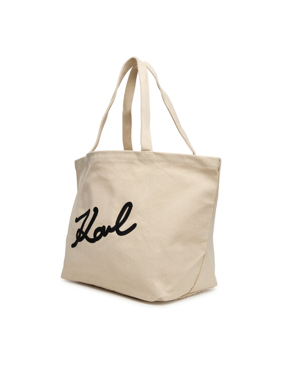 KARL LAGERFELD Torebka KARL LAGERFELD A3W50108 Écru