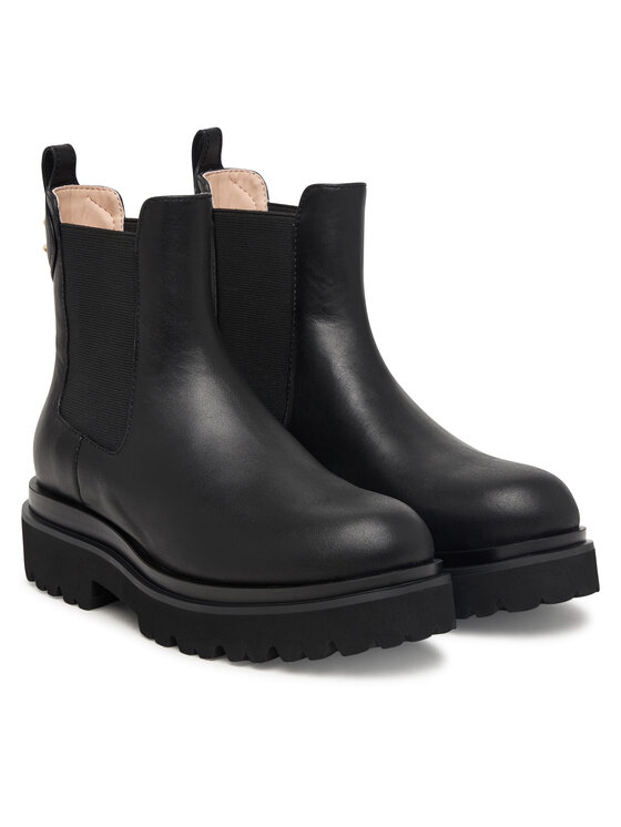 Coccinelle Kotníková obuv s elastickým prvkem Coccinelle Mavery Cow E4 VPS 11 02 01 Černá