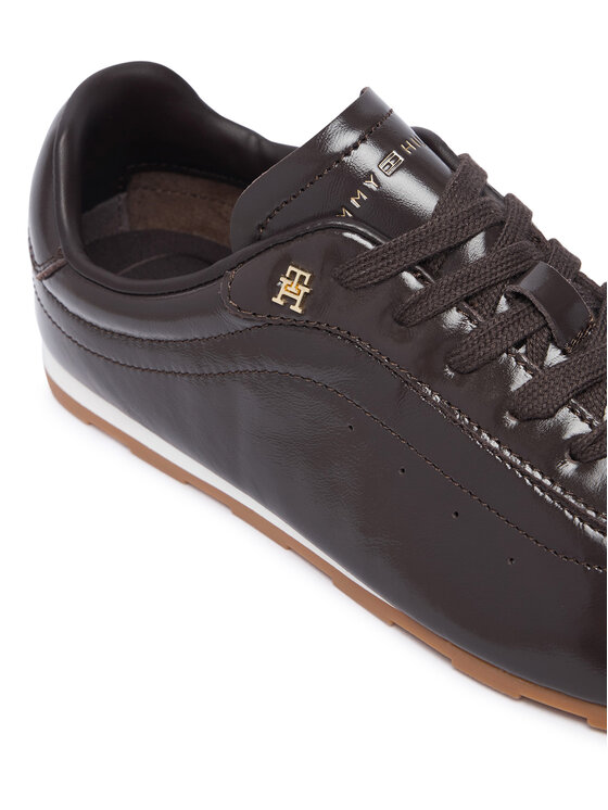 Tommy Hilfiger Sneakersy Tommy Hilfiger Bella Sneaker Leather FW0FW09495 Hnedá