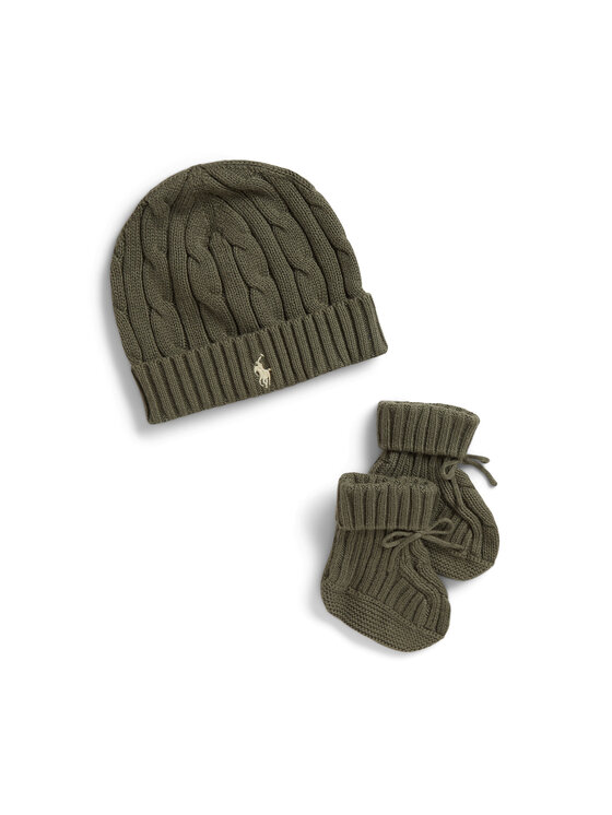 Polo Ralph Lauren Set căciulă și șosete Polo Ralph Lauren 320P01426506 Verde închis