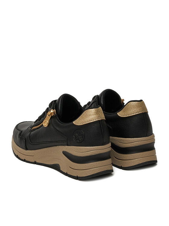 Rieker Sneakersy Rieker N9301-00 Černá
