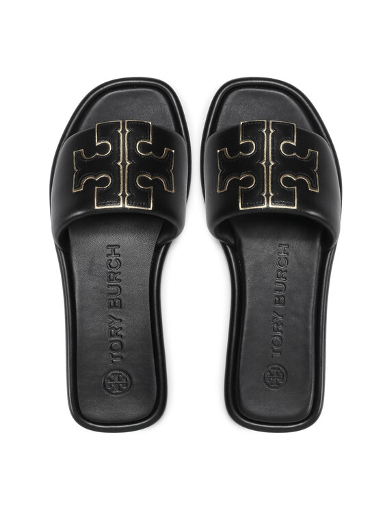 Tory Burch Natikači Tory Burch Doublet Sport Slide 79985 Črna