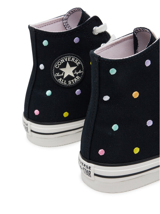 Converse Modne superge Converse Chuck Taylor All Star Lift Polka Dots Platform A12608C Črna