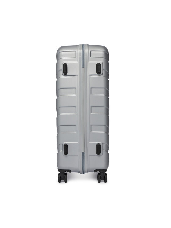 GINO ROSSI Veľký kufor Gino Rossi GIN-L-003-05-SILVER Strieborná