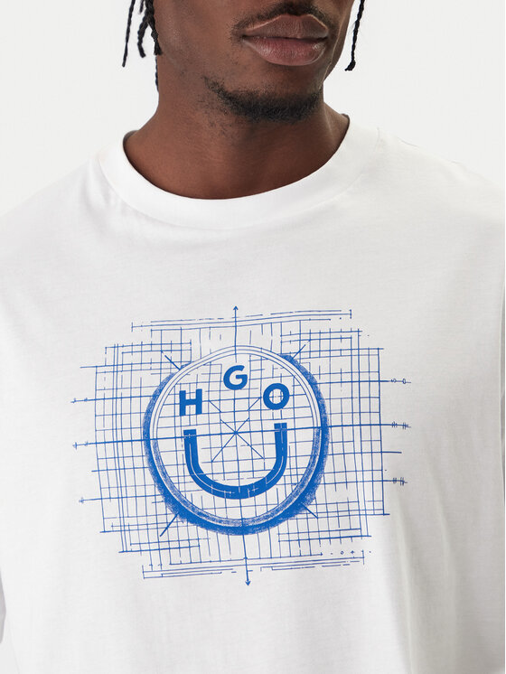 HUGO HUGO Camiseta Namerix 50554350 Blanco Regular Fit