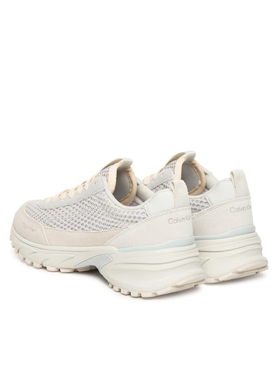 Calvin Klein Snīkeri Calvin Klein Hike Runner Lace Up Techmix YW0YW02030 Écru