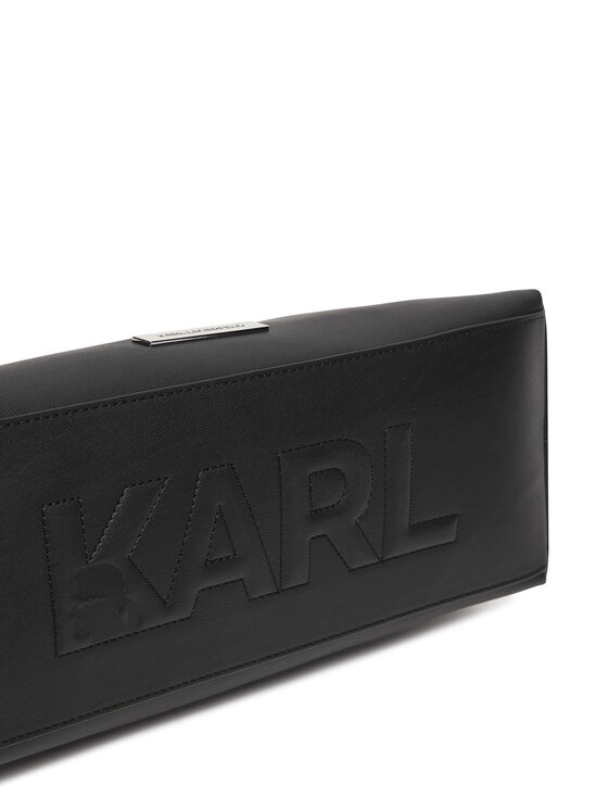 KARL LAGERFELD Ročna torba KARL LAGERFELD B1W30004 Črna