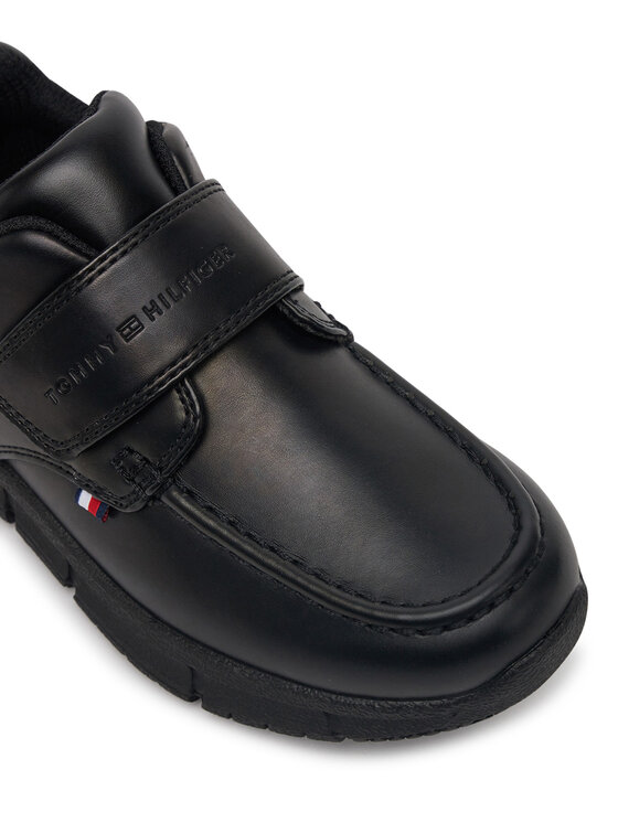 Tommy Hilfiger Pusbačiai Tommy Hilfiger Low Cut Velcro Shoe T3B4-33176-1355 M Juoda